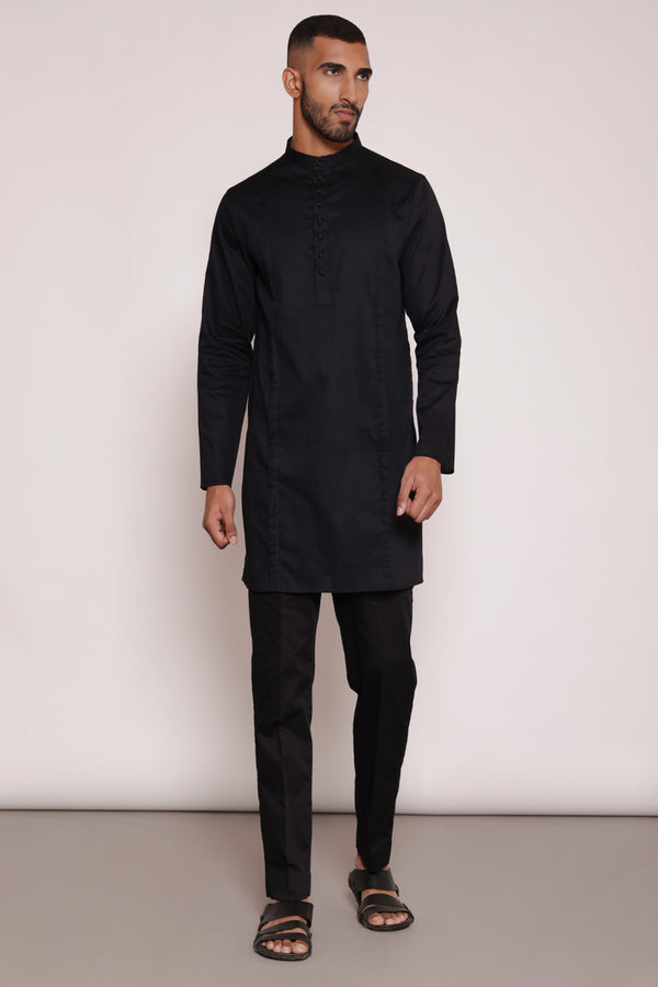 Black kurta 2 piece set