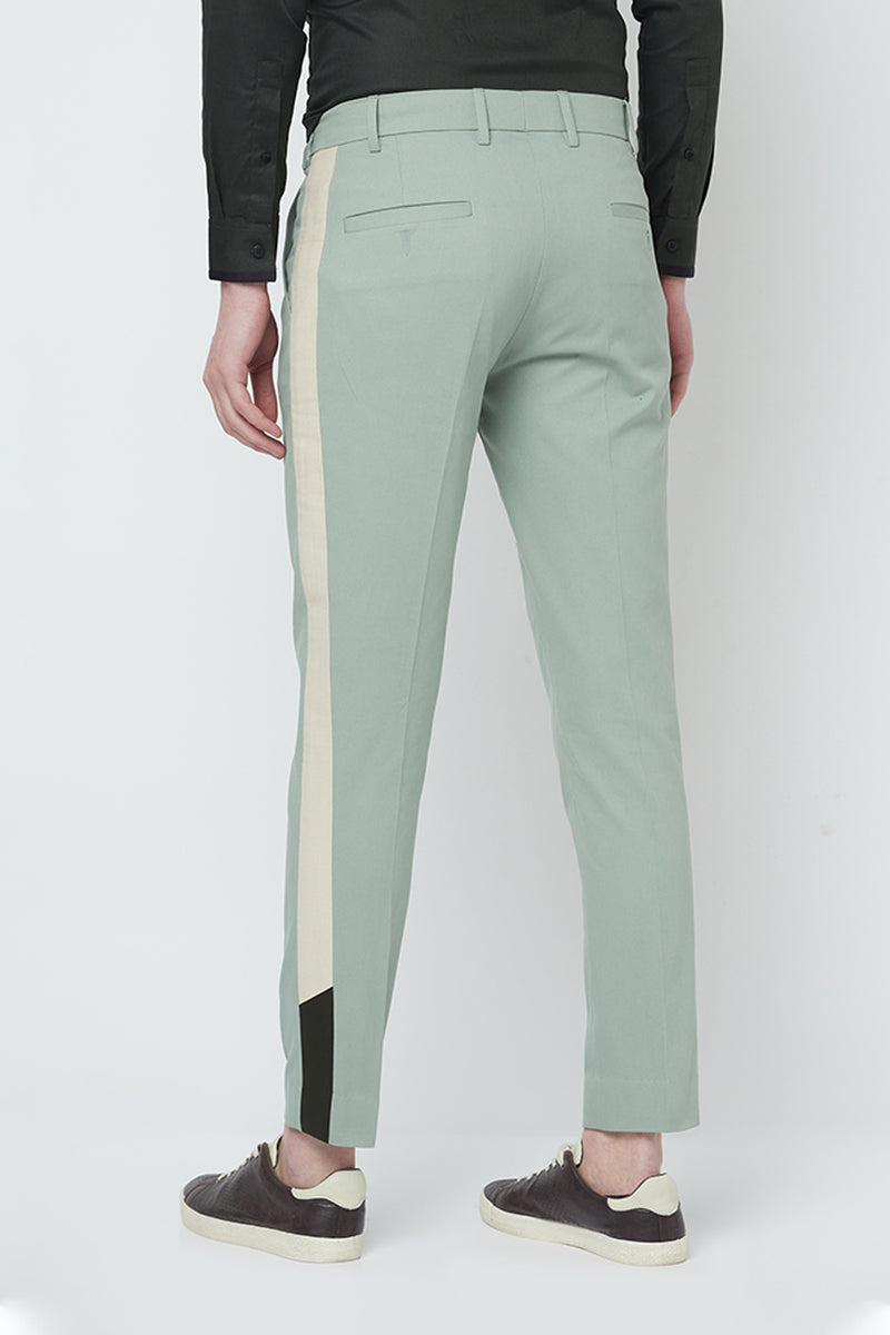 Buy INVICTUS Men Lt Grey Self Design Slim Fit Formal Trousers - Trousers  for Men 1745338 | Myntra